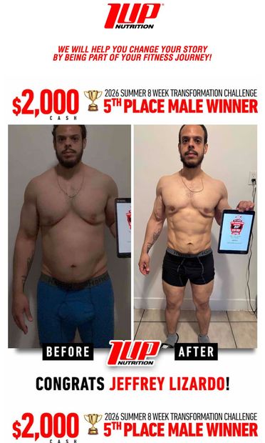 📸 A Must See Transformation $2,000  Cash Winner - email from 1UP Nutrition