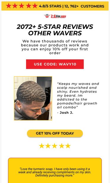 The results are here... - email from 2-6 King Wavy