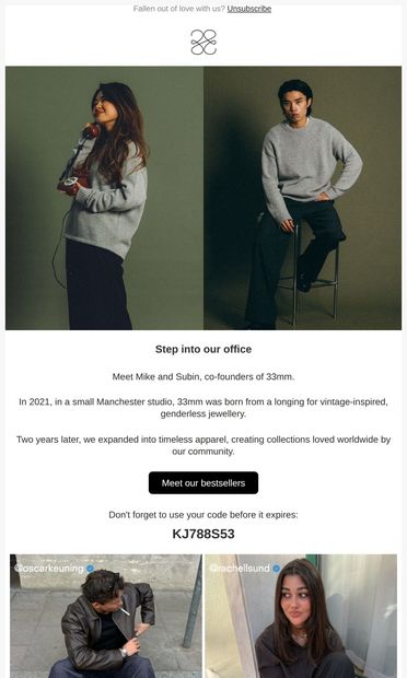 Your chapter in our story - email from 33mm