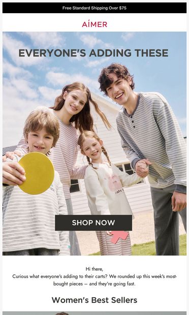 What Everyone's Buying This Week - email from AÍMER