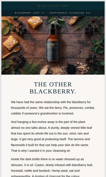 The other blackberry - email from Alchemy Code