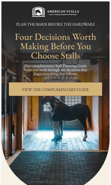4 decisions to make before purchasing stalls - email from American Stalls