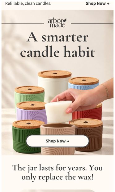 Here's the thing...  🤗 - email from Arbor Made