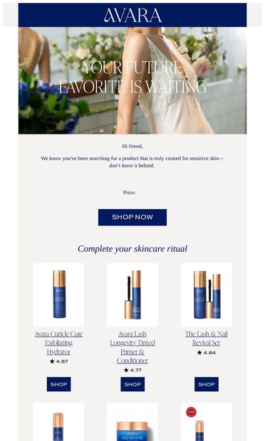 Did you see something you liked? - email from Avara Well