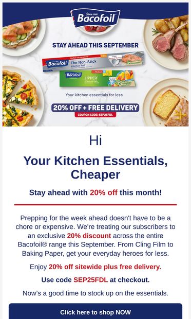 Unlock Your Exclusive Savings Today! 🎉 - email from Bacofoil
