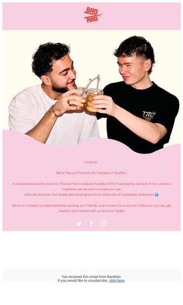 From a Noodle Shoot to a Tableware Empire  🍜 - email from BaoMao