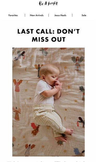 🏃‍♂️ Time is running out! - email from Be A Heart