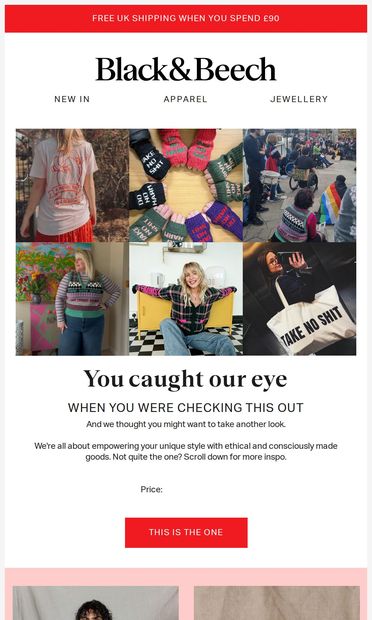 Style with purpose 🖤 - email from Black & Beech