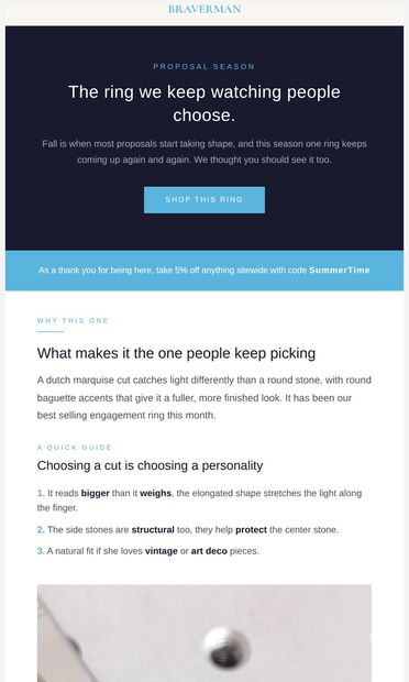 The ring everyone keeps choosing - email from Braverman Oren