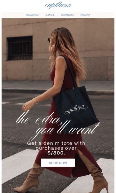 Last Chance: Get a FREE Denim Tote bag ✨ - email from Capittana