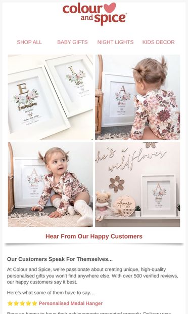 🥰 Step into the world of Colour and Spice! - email from Colour and Spice