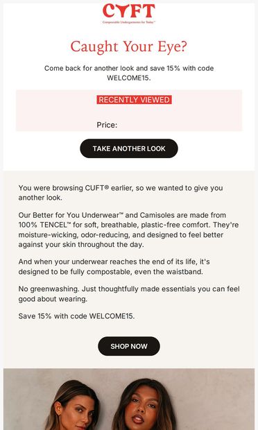 See anything you liked? - email from CUFT