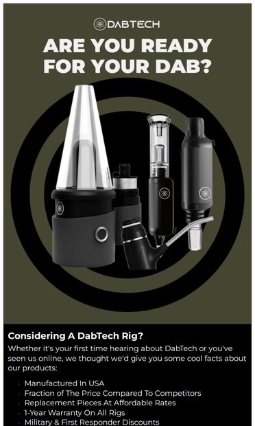 Are You Ready For A Dab? 💨 - email from DabTech