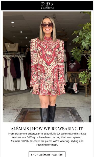 Alémais Fall ’26 | Styled by the D.D’s Girls - email from D.D's Fashions