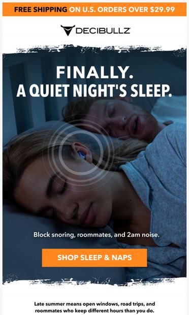 Finally. A Quiet Night's Sleep. - email from Decibullz