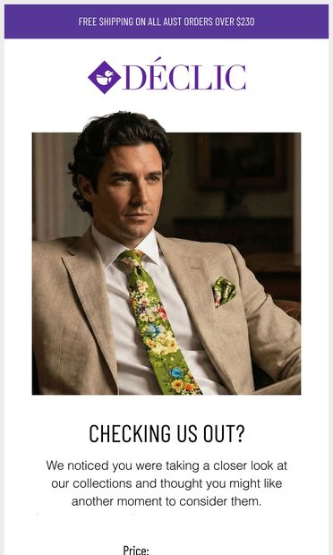 We saw that you were eyeing this - email from Déclic