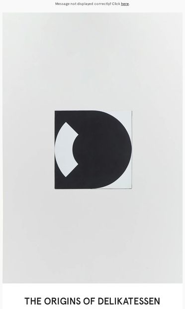 The painting that became our logo - email from Delikatessen
