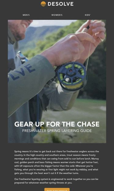 Are You Ready for the Spring Chase? - email from Desolve