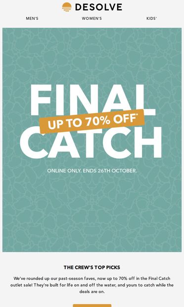 Top Picks from the Final Catch 🥇 - email from Desolve