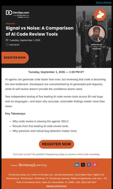 The Future of AI Code Review - email from DevOps.com