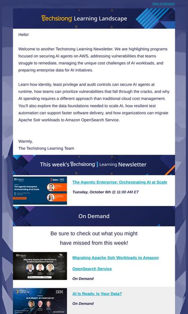 Prepare Your Data, Secure AI and Modernize Enterprise Workloads - email from DevOps.com