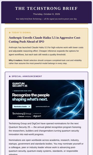 Today's Signal: Anthropic cuts AI costs, DevOps debt grows, FCC
weighs AI robocalls - email from DevOps.com