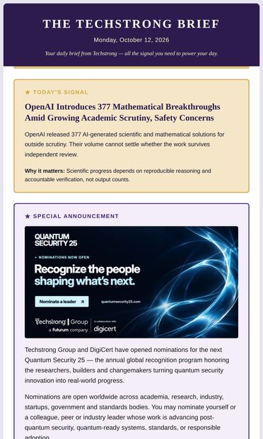 Today's Signal: OpenAI faces scientific scrutiny, DevOps verifies
fixes, AI gets rebranded - email from DevOps.com