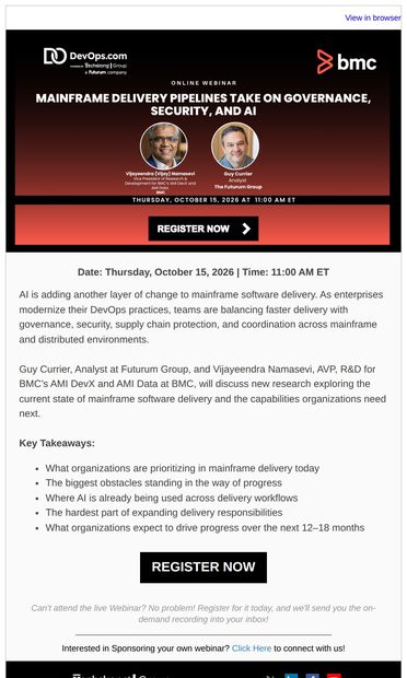 How AI Is Changing Mainframe Software Delivery - email from DevOps.com