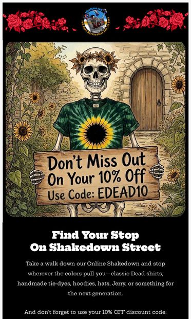 Find your corner of the lot - email from e Dead Shop