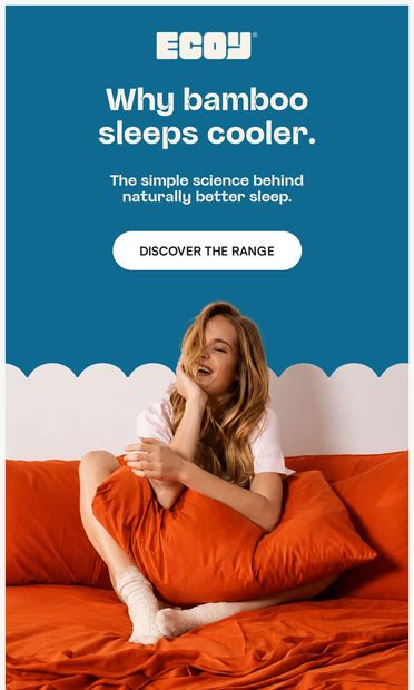 Why bamboo sleeps cooler - email from Ecoy