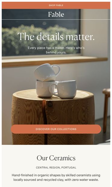 Meet Our Makers - email from Fable