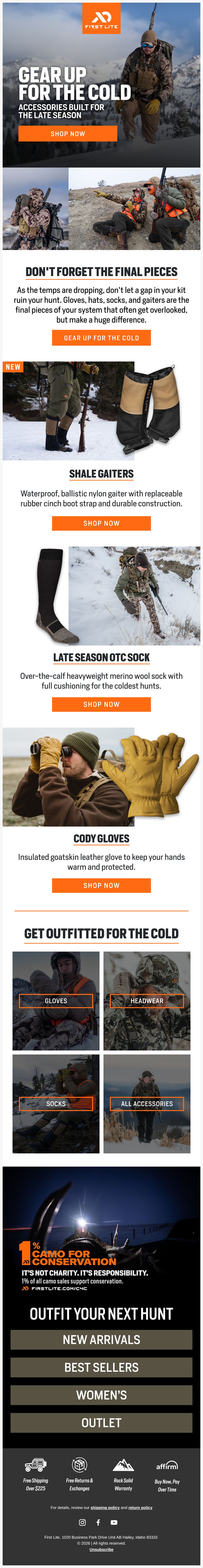 Little pieces that make a big difference - email from First Lite