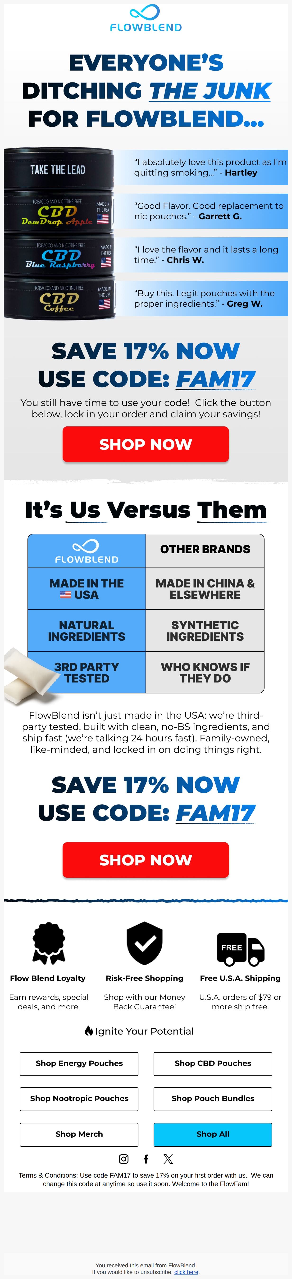 Everybody's Switching.... - email from FlowBlend