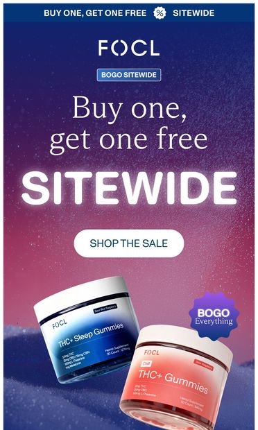 BOGO TIME. Black Friday came early. - email from FOCL
