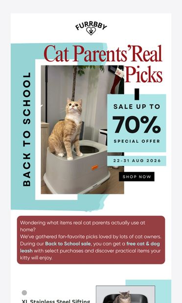 Find Out What's Hot with Fellow Cat Lovers! ๐ - email from Furrbby