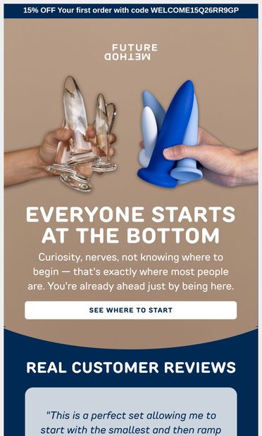 The Easiest Place to Start - email from Future Method