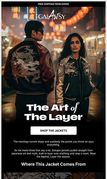The Jacket Your Outfit Was Missing - email from Galartsy