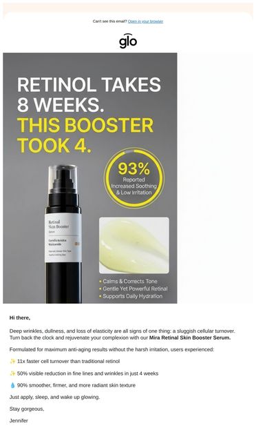 RE: Why your current retinol isn't working... 🛑 - email from Glo7.