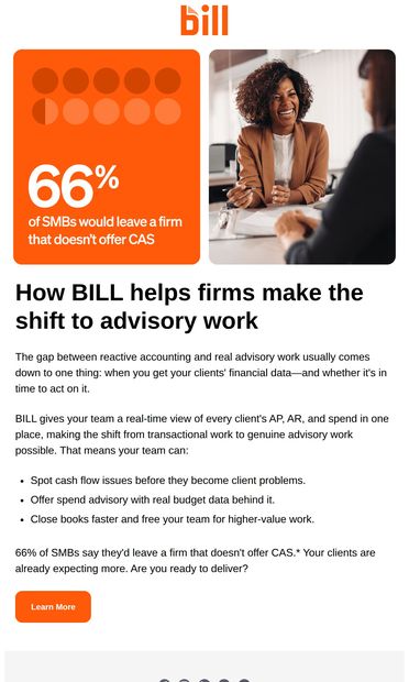 How BILL helps firms make the shift to advisory work - email from Going Concern