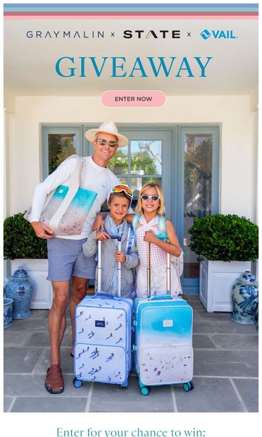 Gray Malin x STATE x Vail Giveaway ⛷️ - email from Gray Malin