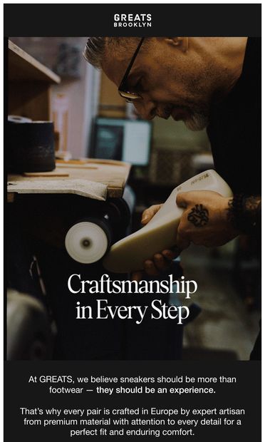 Your Next Favorite Sneaker - email from Greats