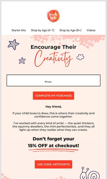 Still thinking it over? - email from Guide Dots
