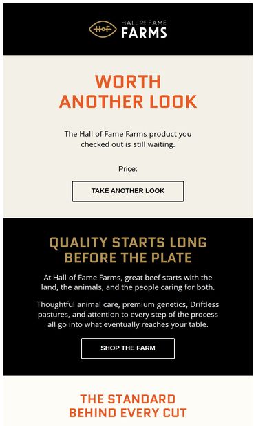 Still Thinking About It? - email from Hall of Fame Farms