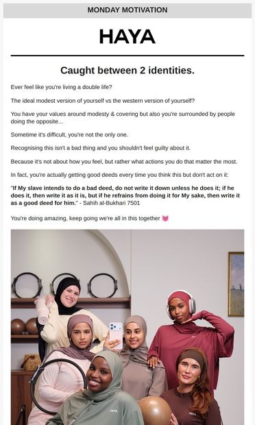 Monday motivation: It's normal to feel... - email from HAYA