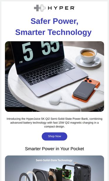 NEW: Meet Our Semi-Solid-State Power Bank  ⚡ - email from HYPER
