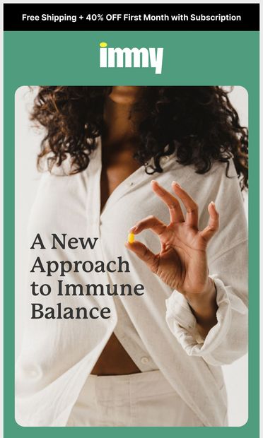 Not a probiotic. A signal for balance. - email from immy