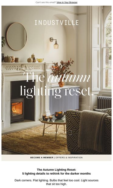 5 designer tips for cosy autumn interiors - email from Industville
