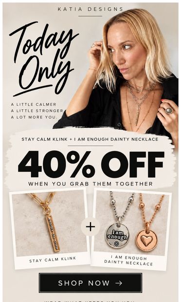 Grab these for 40% off! - email from Katia Designs