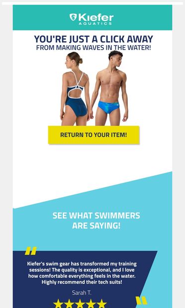 Take a Second Look💧 - email from Kiefer Aquatics