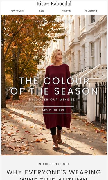 The colour of the season  🍷 - email from Kit and Kaboodal